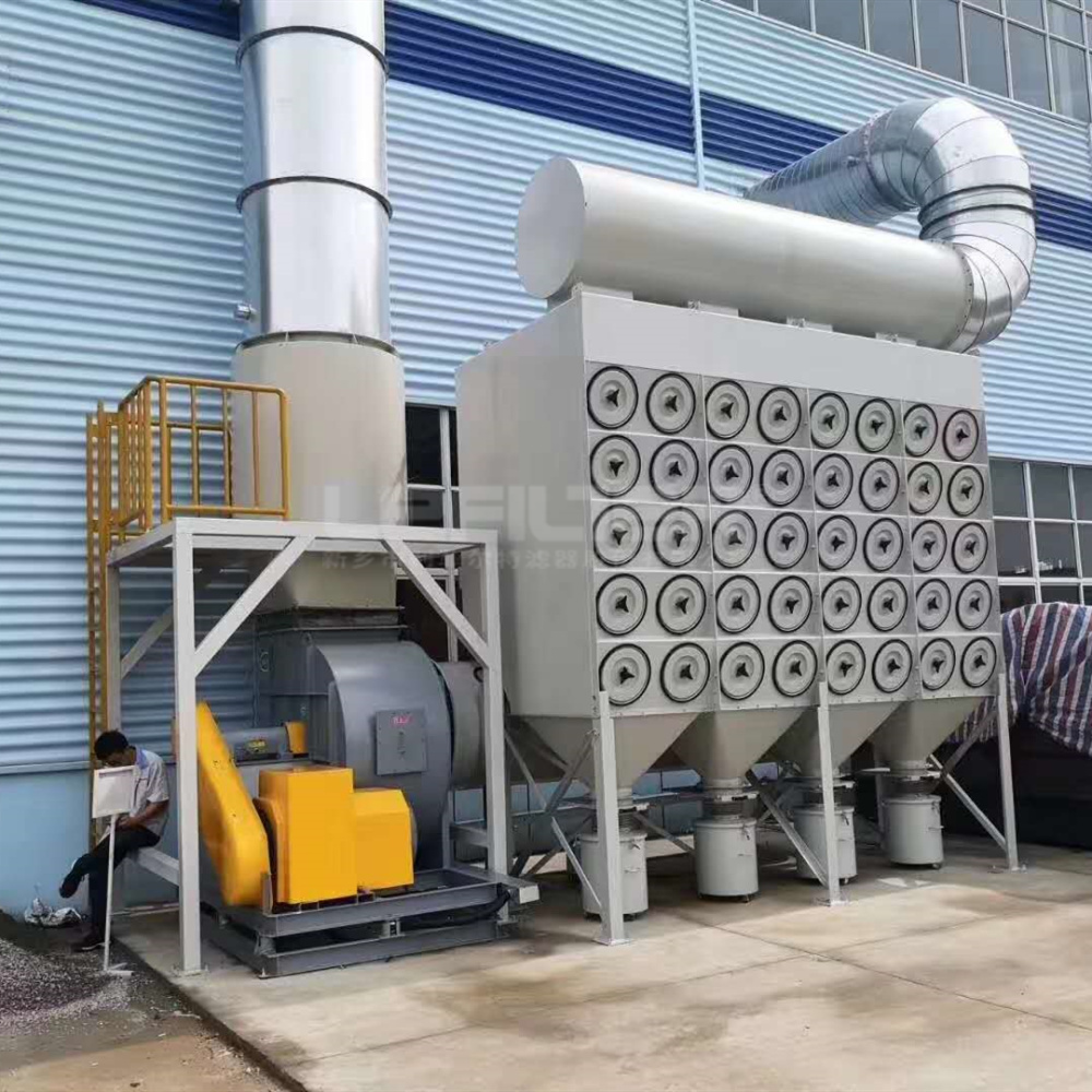 鋼結構工業廠房濾筒除塵器